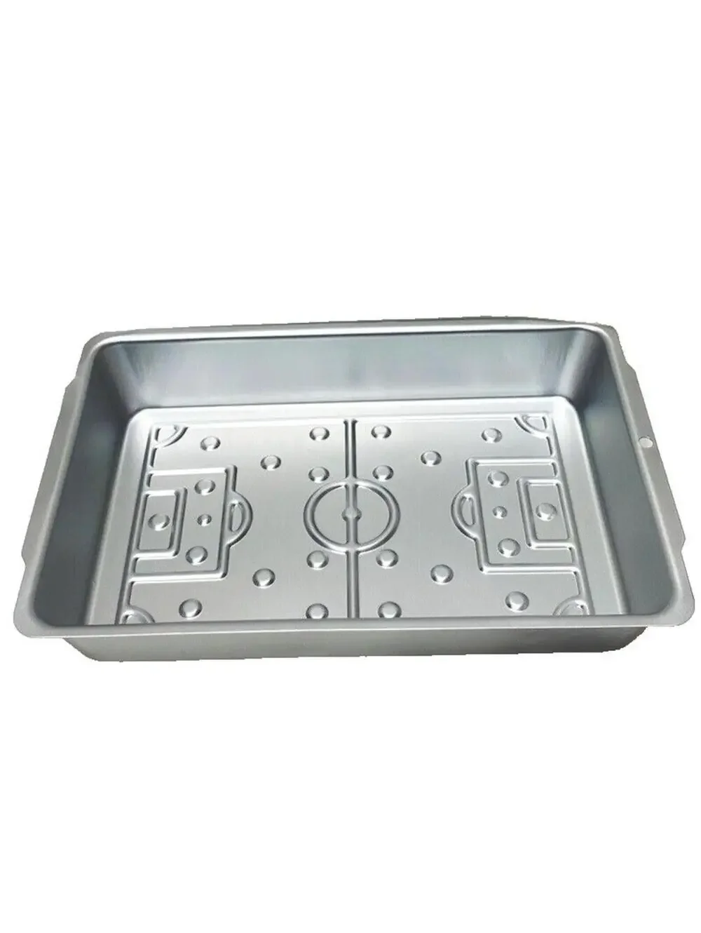 Rectangular Soccer Football Field Cake Pan Baking Mold Brand New As-Is Toy Bake
